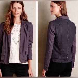 Anthro Hei Hei Women’s Delane Plaid Blazer Jacket Size 10